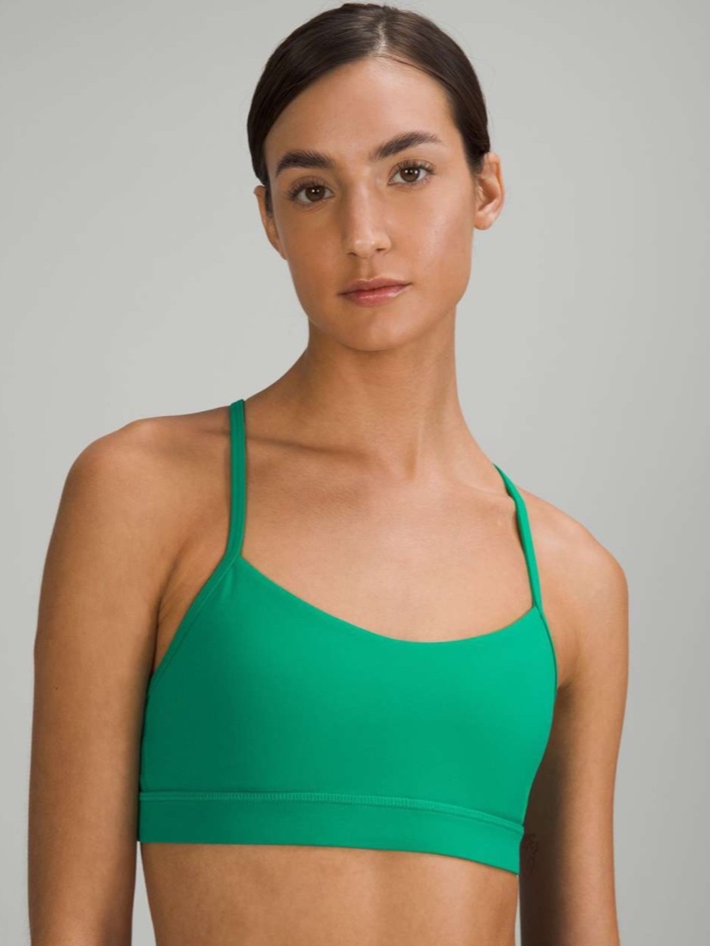 Lululemon Flow Y Nulu Bra *Light Support, A–C Cups Emerald Ice Sz 8
